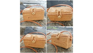 small purse bags full hand woven rattan strap handmade bali